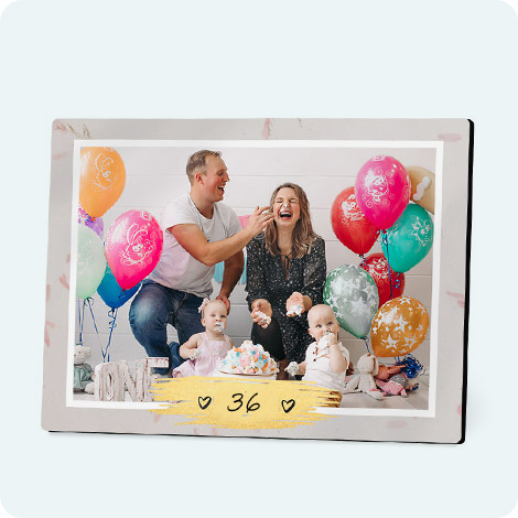 Panneau photo en bois